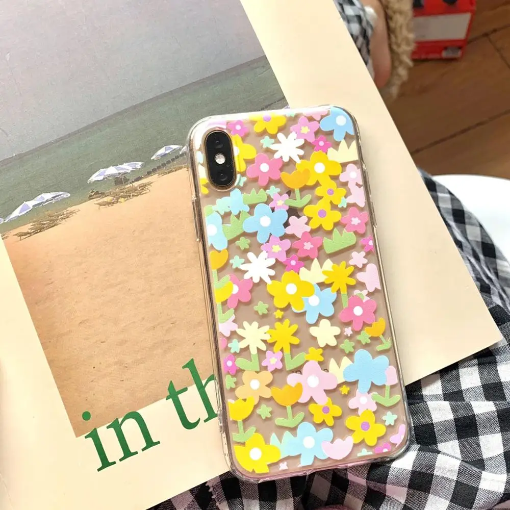 

2021 new Popular Beautiful Floral Flowers Case For iPhone 11 11PROMAX 11PRO 7 8 7Plus 8Plus X XS XSMAX XR 6 6S 6Plus 6SPlus