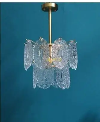 American retro chandelier French court style Italian glass light luxury bedroom guest restaurant cloakroom | Потолочные лампы и