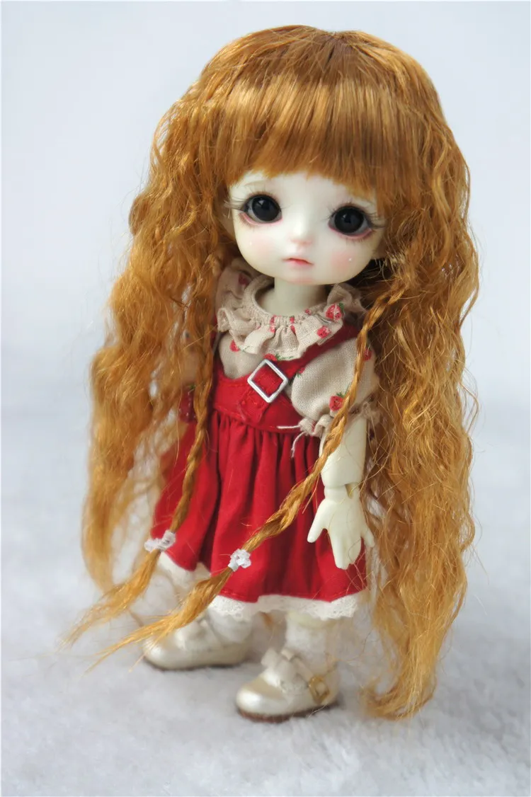 Парик JD149 1/12 1/8 BJD средней длины натуральный Размер 3-4 дюйма 4-5 дюймов 5-6 | Игрушки и