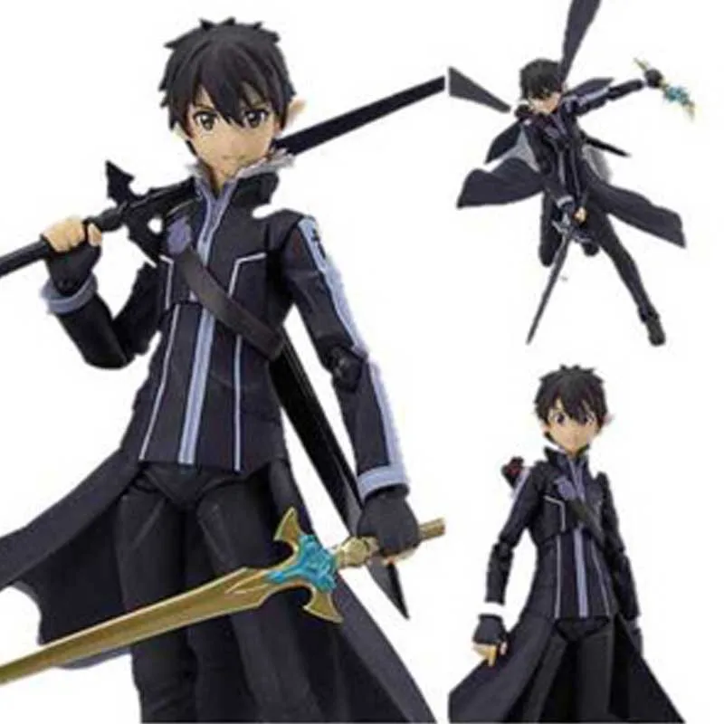 14 см аниме меч искусство онлайн САО Кирито ПВХ экшн фигурка Kirigaya Kazuto