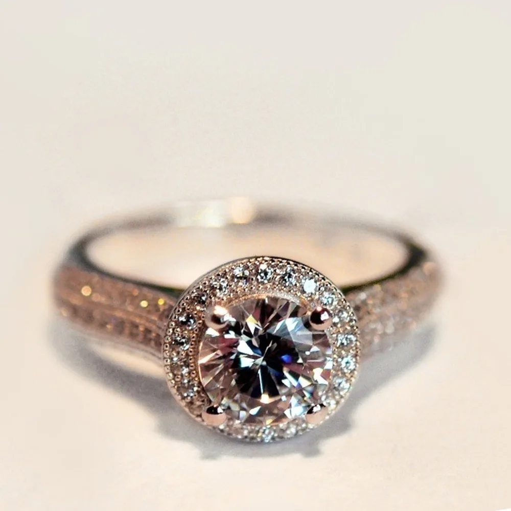 FUN BEAUTY искусственные циркониевые кольца сверкающие роскошные украшения