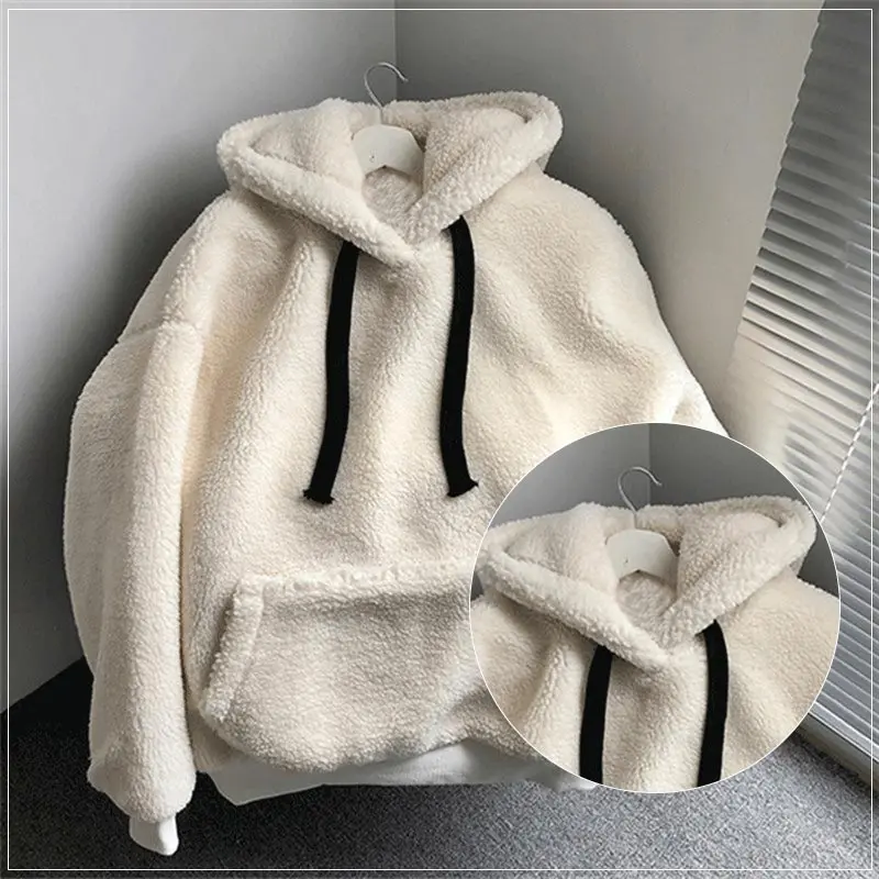 Женские толстовки с капюшоном Anbenser осенне-зимняя одежда плюшевые теплые