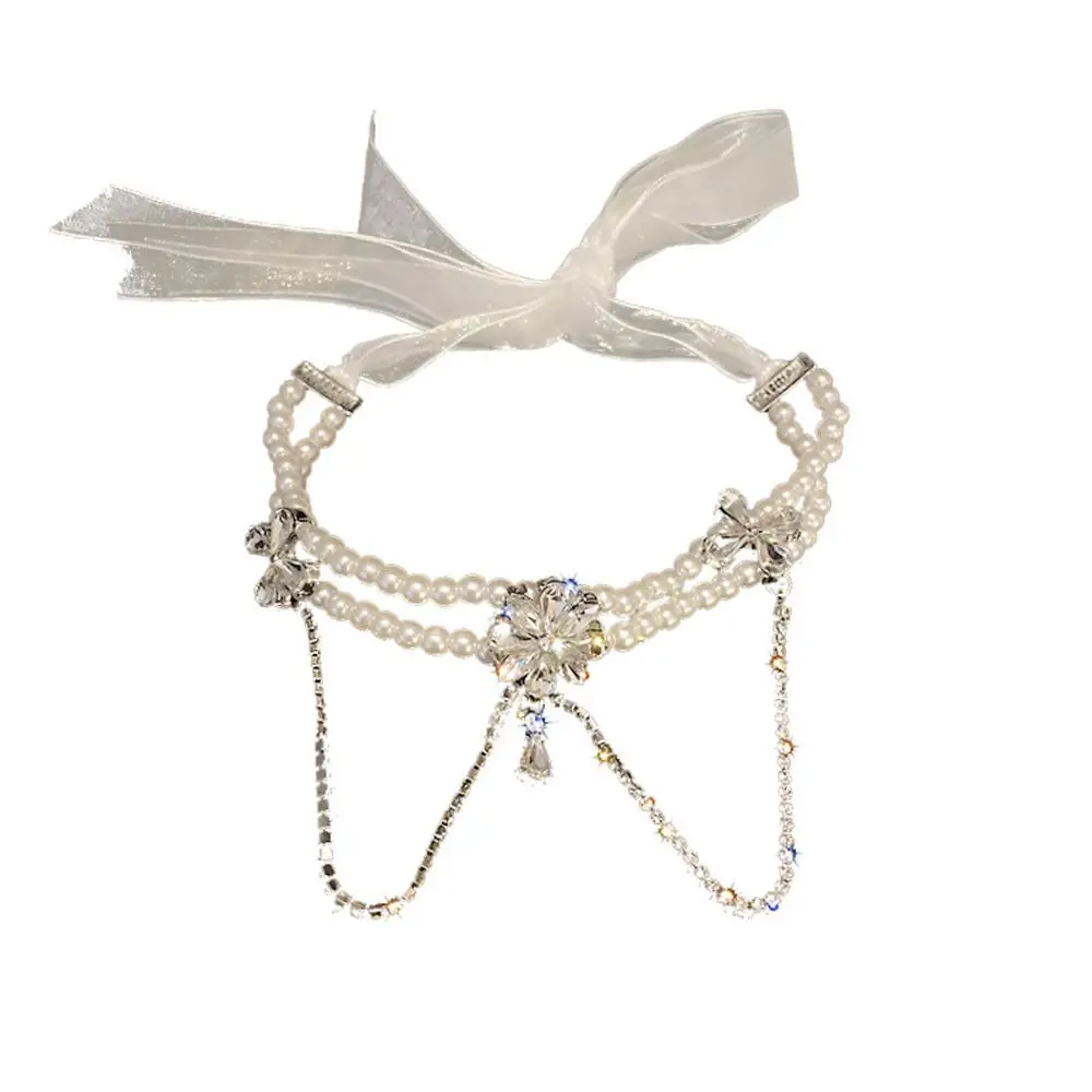 Женское многослойное ожерелье с жемчугом в стиле ретро