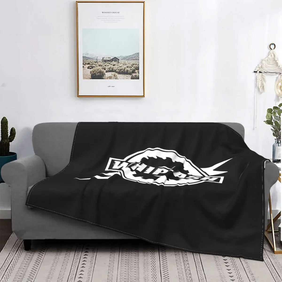 

Whiplash-Manta con Logo, colcha a cuadros para cama, manta polar a cuadros de muselina, colcha de Picnic