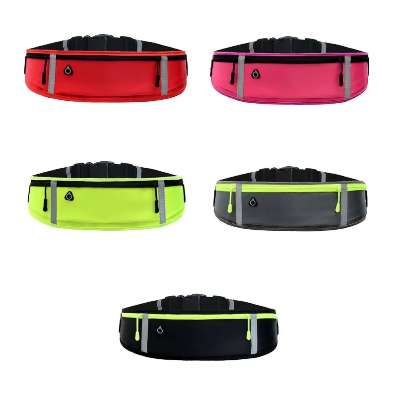 

Men Women Adult Waist Bag 3 Pockets Water Resistant Storage Bags Phone Case Outdoor Fitness Running Cycling Bag