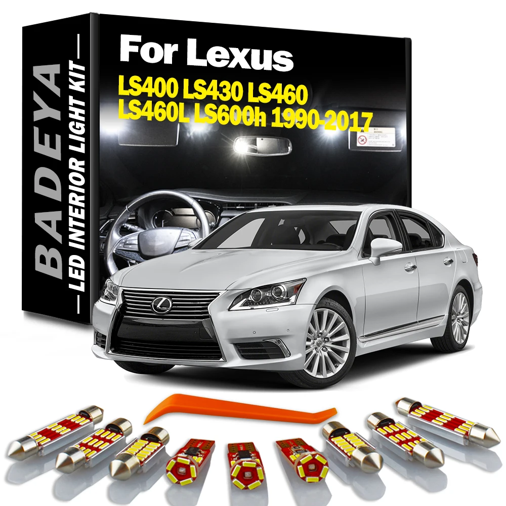 

BADEYA Canbus LED Interior Light Kit For Lexus LS 400 430 460 460L 600h LS400 LS430 LS460 LS460L LS600h 1990-2017 Car Led Bubls