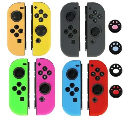 Джойстик 6 в 1 силиконовый чехол для nintendo Switch NS NX PS4 Joycon Накладка кнопки Thumb