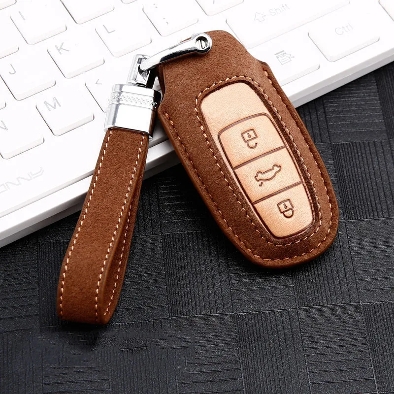 Чехол для автомобильного смарт-ключа набор Audi Q8 C8 A6 A7 A8 2018 2019 автомобильный
