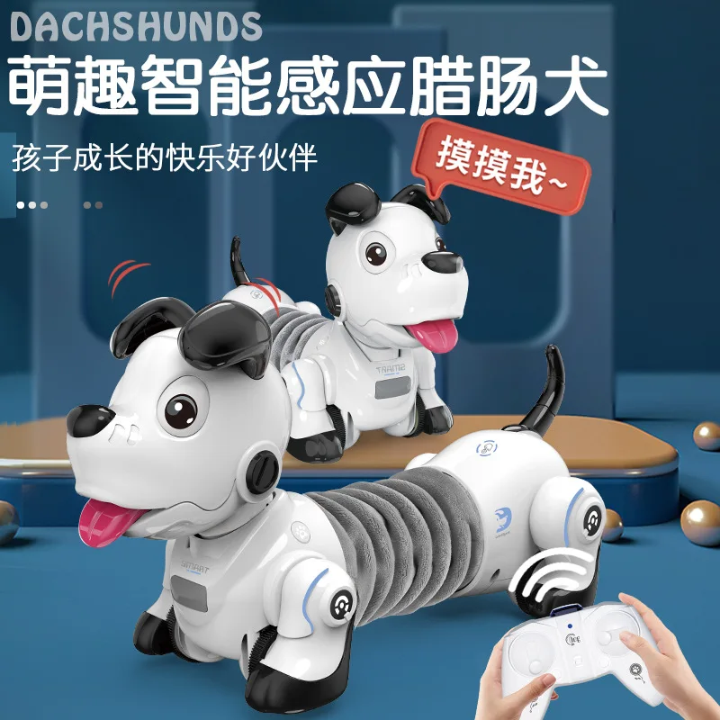 2021 New Programable 2.4G Wireless Remote Control Smart Robot Dog Kids Toy Intelligent Talking Electronic Pet kid Gift | Игрушки и хобби