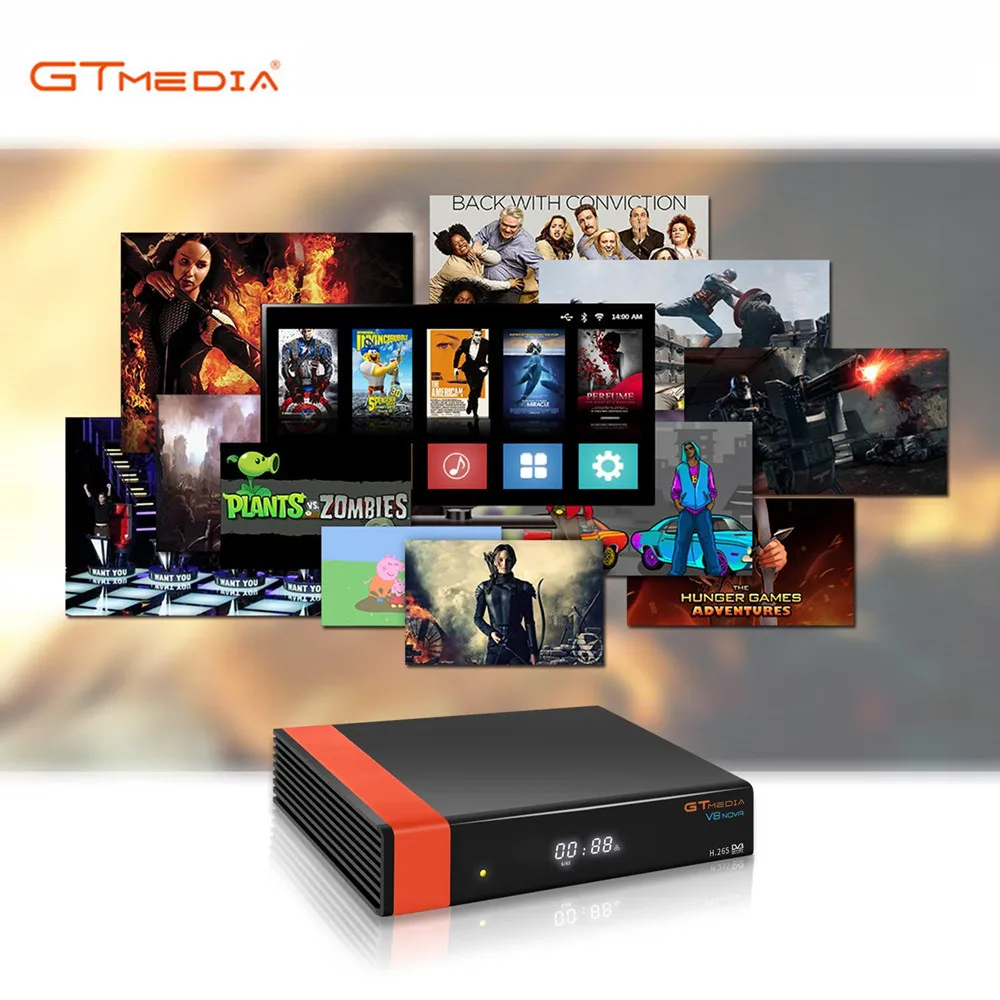Горячая Gtmedia V8 NOVA от Freesat V8 супер ТВ приемник с 2 года Европы Cline Receptor встроенный wifi H.265 DVB-S2 Box Испания ТВ