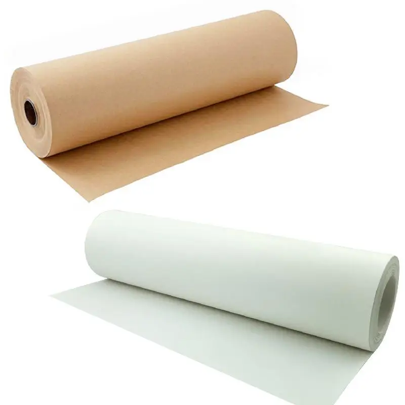 

30 Meters Kraft Wrapping Paper Roll for Wedding Birthday Party Gift Flower Poster Wrapping Package Decoration Brown White Paper