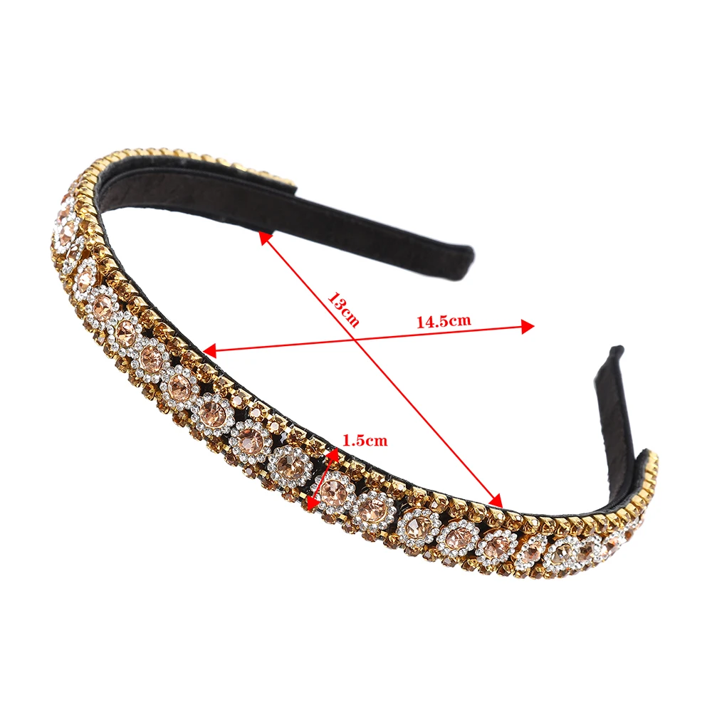 AWAYTR новинка 2021 повязка на голову стразы геометрический рисунок женские