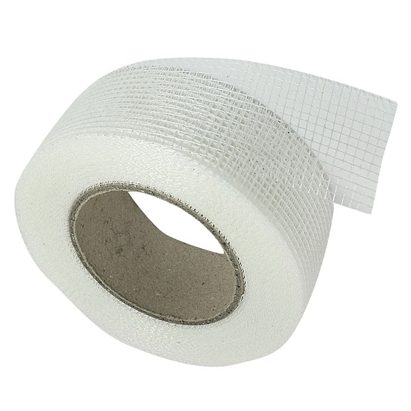 

Self-adhesive white fiberglass mesh tape for cracks holes