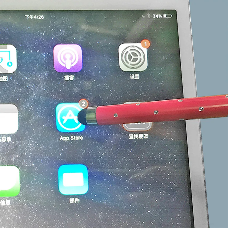 Universal Diamond Flash Stylus Pen Capacitive Screen Resistive Touch Screen Stylus Pen For Mobile Phone Tablet PC Pocket PC