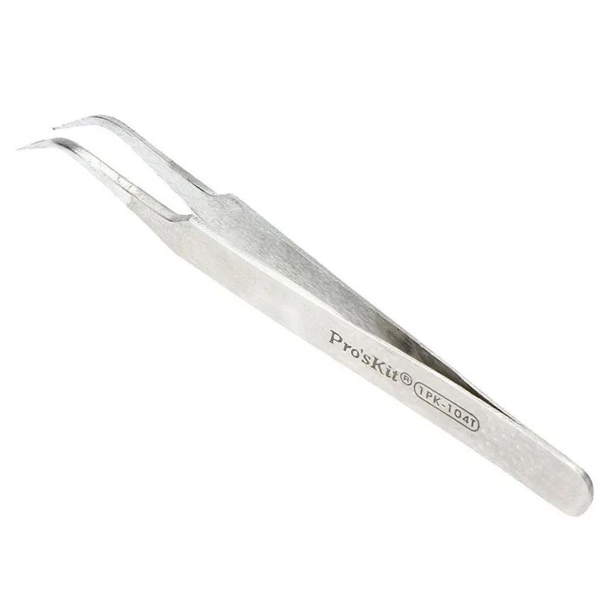 

Высококачественный Изогнутый пинцет Pro'sKit 1PK-104T с тонким наконечником (120 мм)