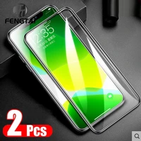 2pcs tempered protective glass for iphone 11 12 pro max 7 8 plus glass screen protectors iphone xs max xr se 2020 7 8 plus glass