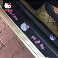 takara tomy hello kitty car threshold strip anti stepping pedal anti dirty decorative strip door anti collision sticker