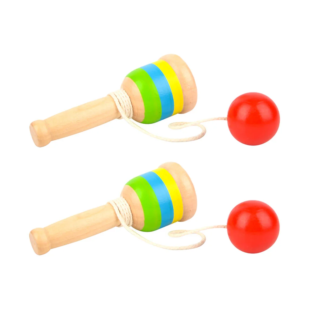 

2PCS Children Educational Cup Wooden Educational for Kids Hand-eye