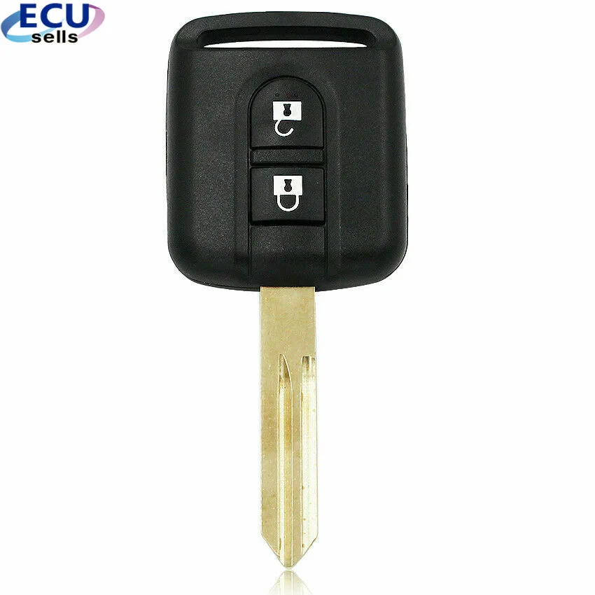 2 кнопки Замена ключа автомобиля оболочки FOB для Nissan Qashqai Navara Micra NV200 Patrol Y61 2002
