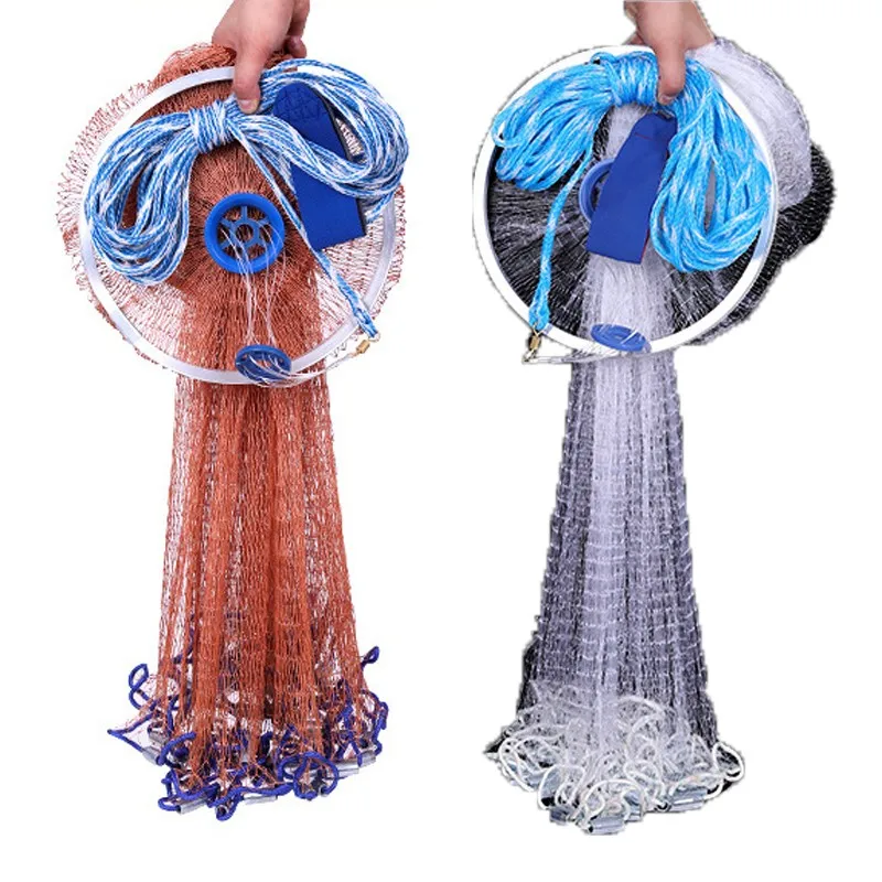 Кастинговые сети Finefish 2 4 м с грузилом и без в американском стиле|Рыболовные сети| |