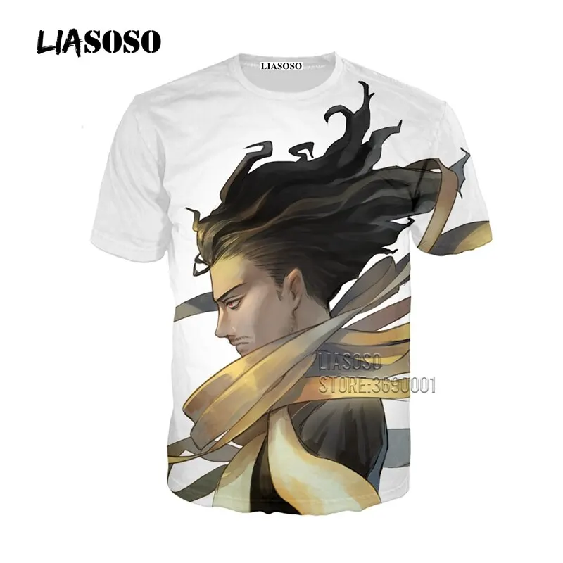 

LIASOSO NEW 3D Print Women Men Anime Boku No Hero Academia Izuku Midoriya Todoroki Shoto Bakugou Katsuki Fighting Tshirt T-shirt