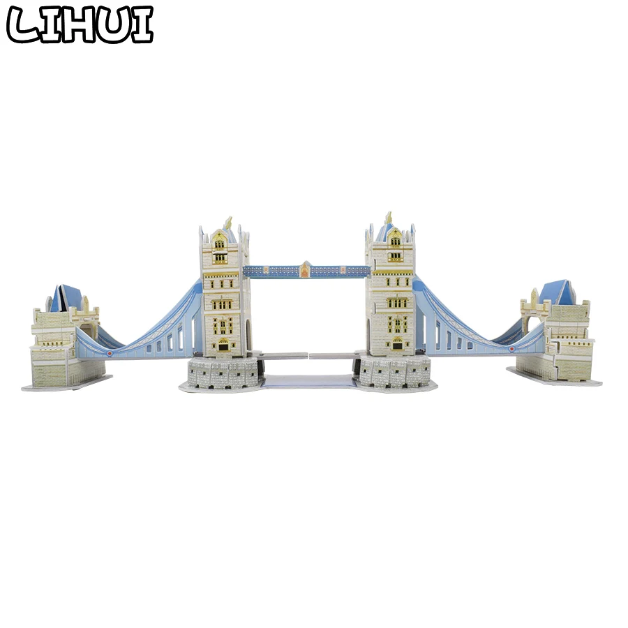 

Детские игрушки, Лондонская башня, мост, 3D пазл, картонная бумажная сборка, модель здания, игрушки для детей, сувенир, «сделай сам», забавный ...