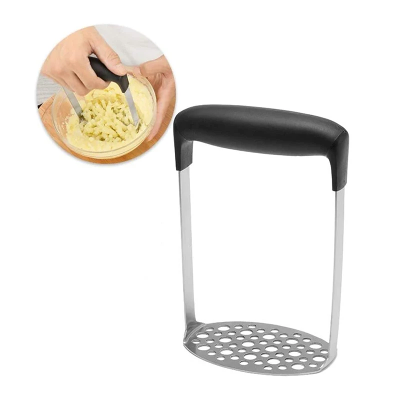 

Wonderlife Potatoes Mud Crusher Durable Stainless Steel Potato Mashers Garlic Mud Pressure Puree Tool Home Kitchen Accessories