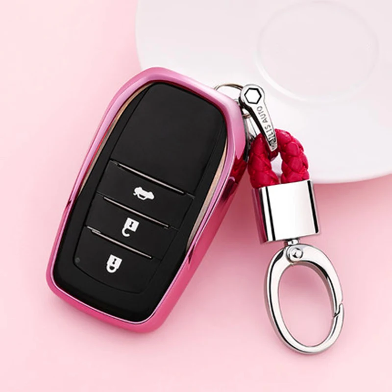 Новинка Мягкий ТПУ чехол для автомобильного ключа Toyota Chr C hr RAV4 Land Cruiser 200 Avensis Auris