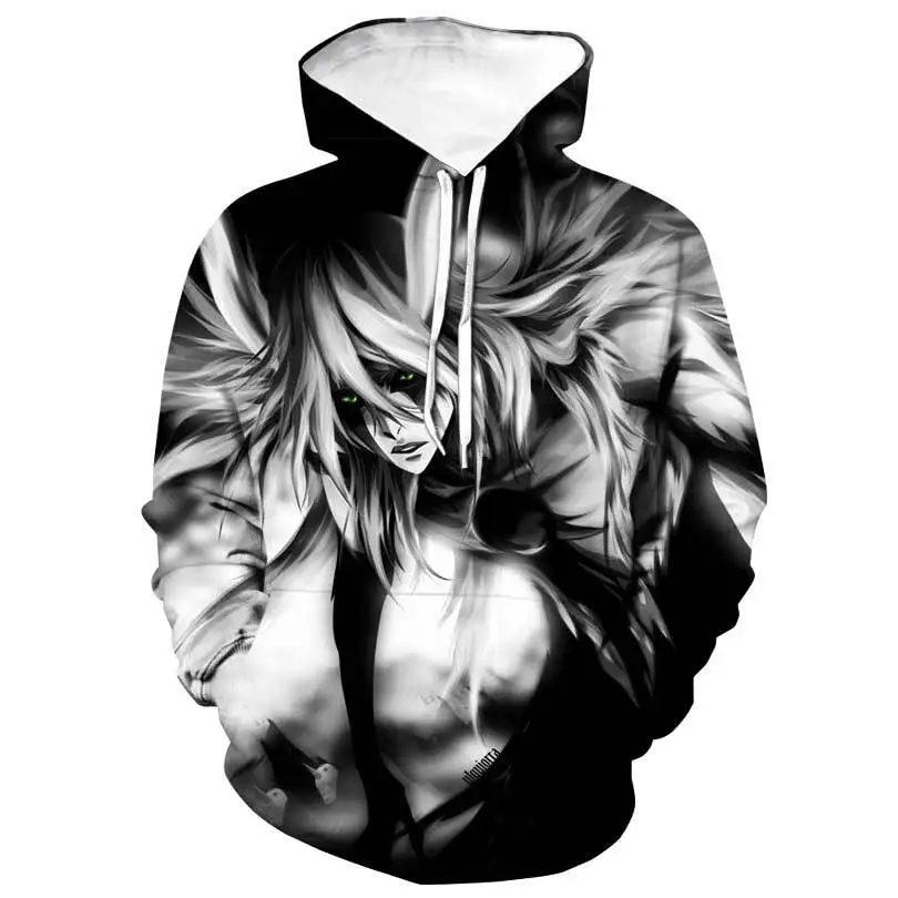 

Anime Bleach 3D Printed Hoodies Men's Casual 2021Fashion Hooded Sweatshirt Harajuku Hip Hop Streetwear Hoodie Pullover Male Tops