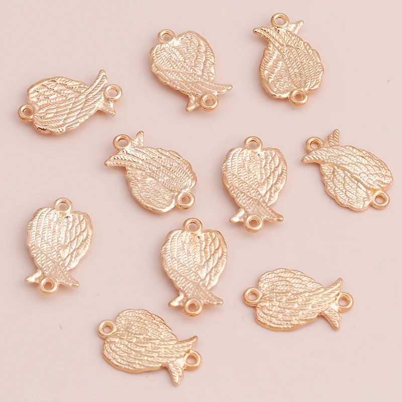 20 шт. 17x12 мм двойные крылья ангела подвески для рукоделия ожерелья браслеты новый