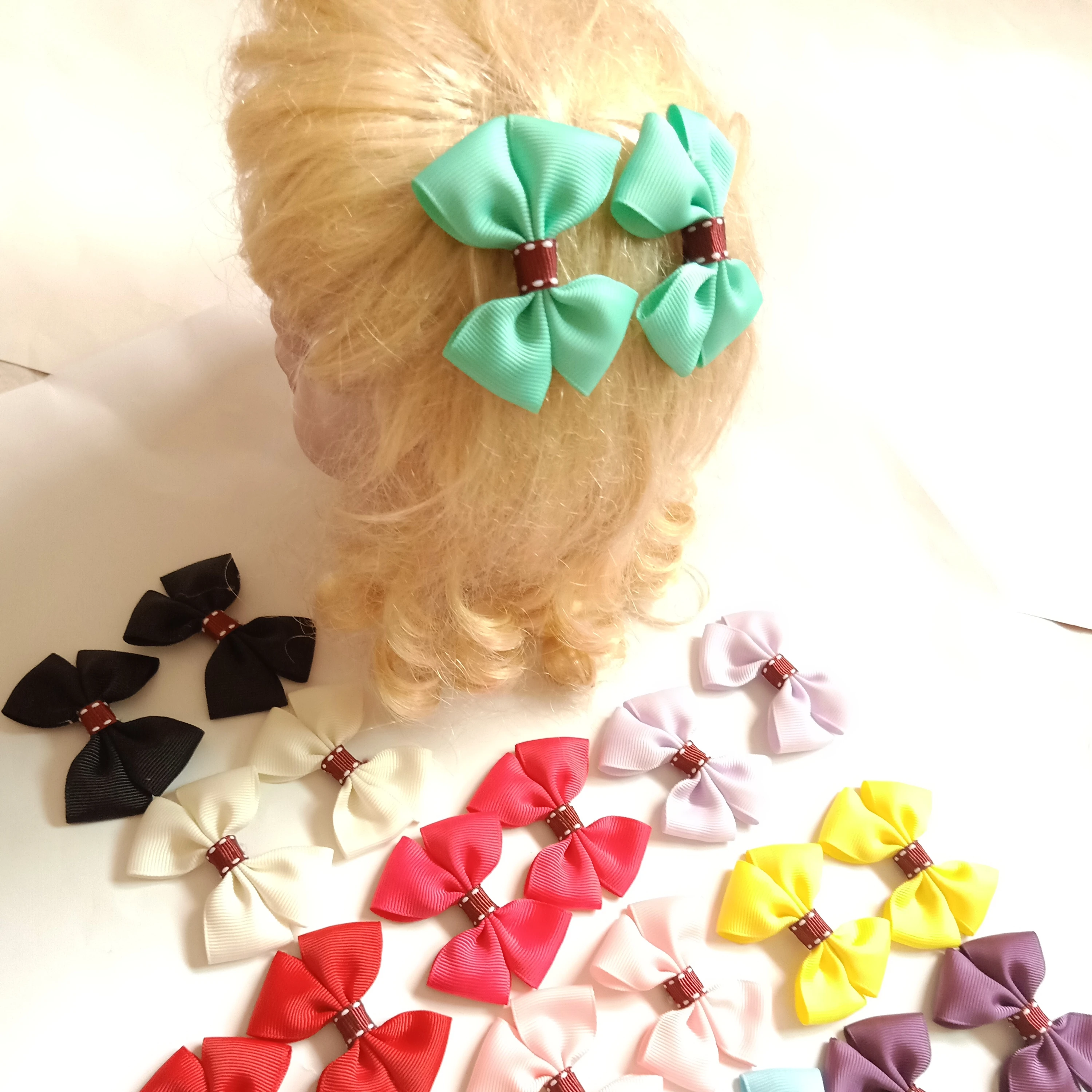 Заколки для волос с бантом заколки аксессуары ручной работы головные уборы