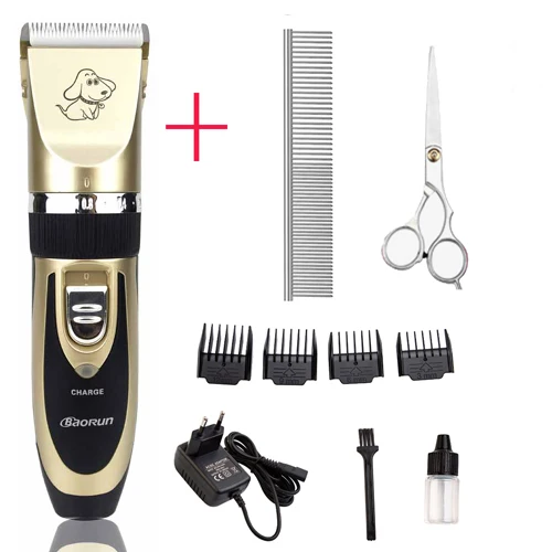 black regular kit Профессиональные электрические аккумуляторные кошка Машинки для стрижки собак собака клипер для волос Уход за лошадьми бритвы Набор домашних животных Машинка для стрижки - Цвет: black regular kit