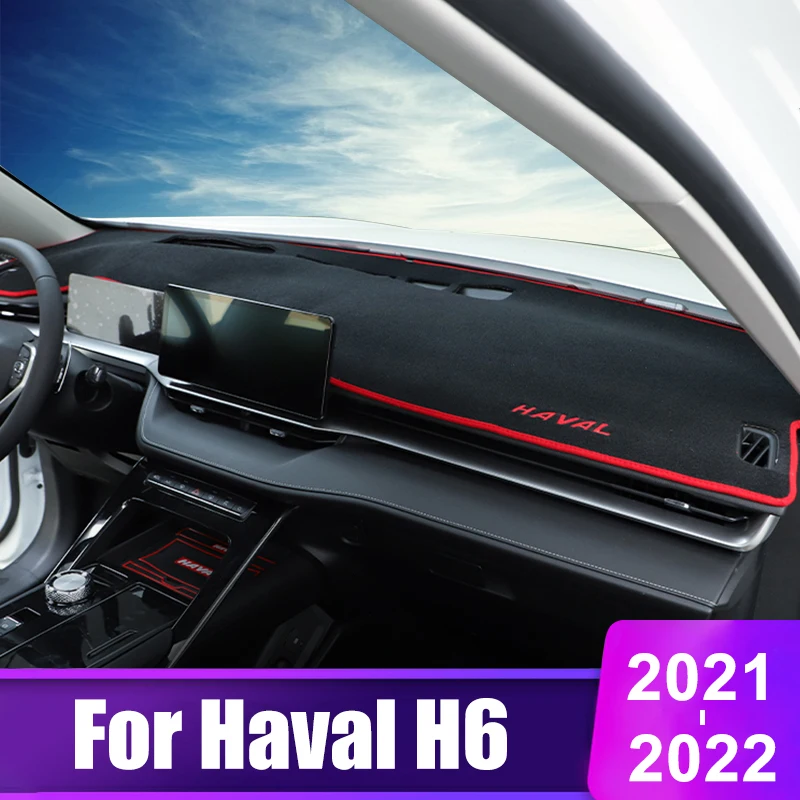 

For Haval H6 2021 2022 3th gen Car Dashboard Sun Shade Mat Pad Instrument Platform Desk Cover Non-slip Carpets Auto Accessories