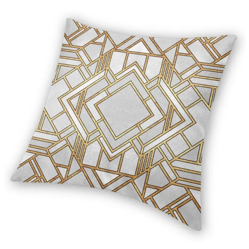 Арт-деко с геометрическим рисунком абстрактным в виде Наволочка на подушку
