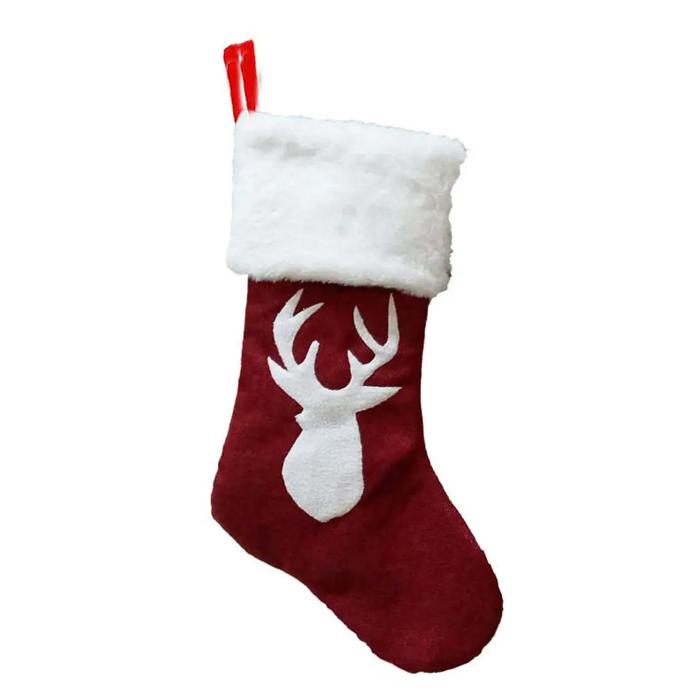 

Новогодняя елка, подвесные подарочные носки, рождественские украшения, чулки, Подарочные конфетные сумки, товар на Рождество