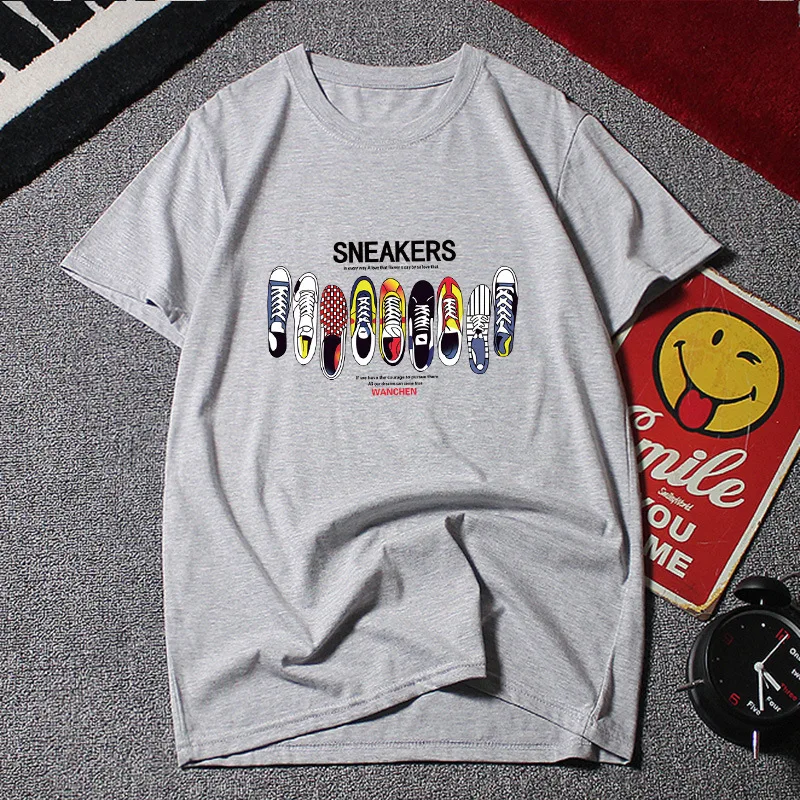 По сравнению с Размеры d футболки для мужчин повседневная хлопковая футболка