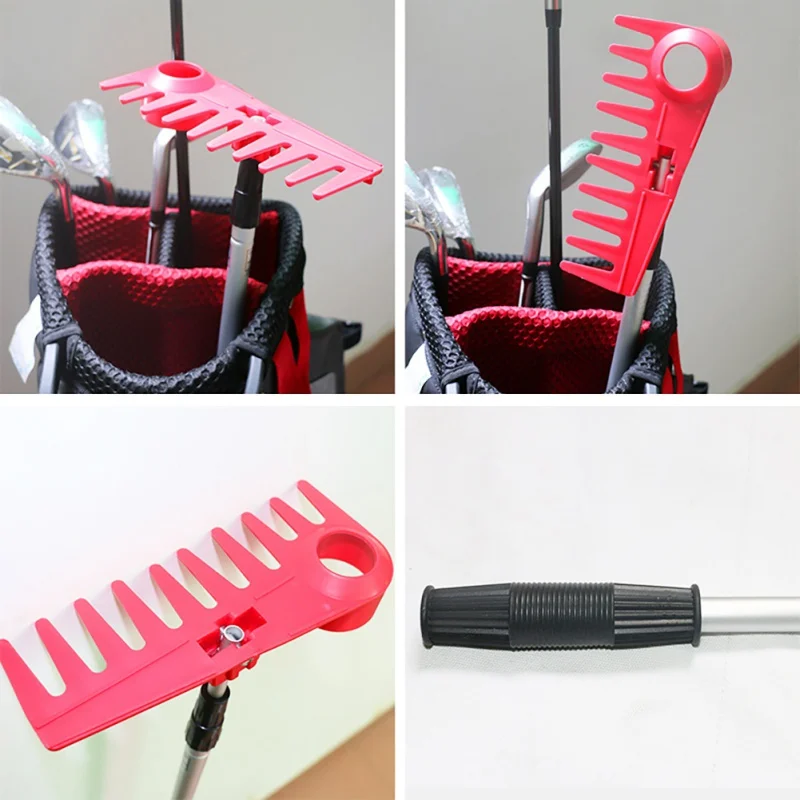 

New Arrival Golf Bunker Rake Head Plastic Golf Course Garden Landscape Rake Cushion Grip Golf Scoop Supplies 100cm