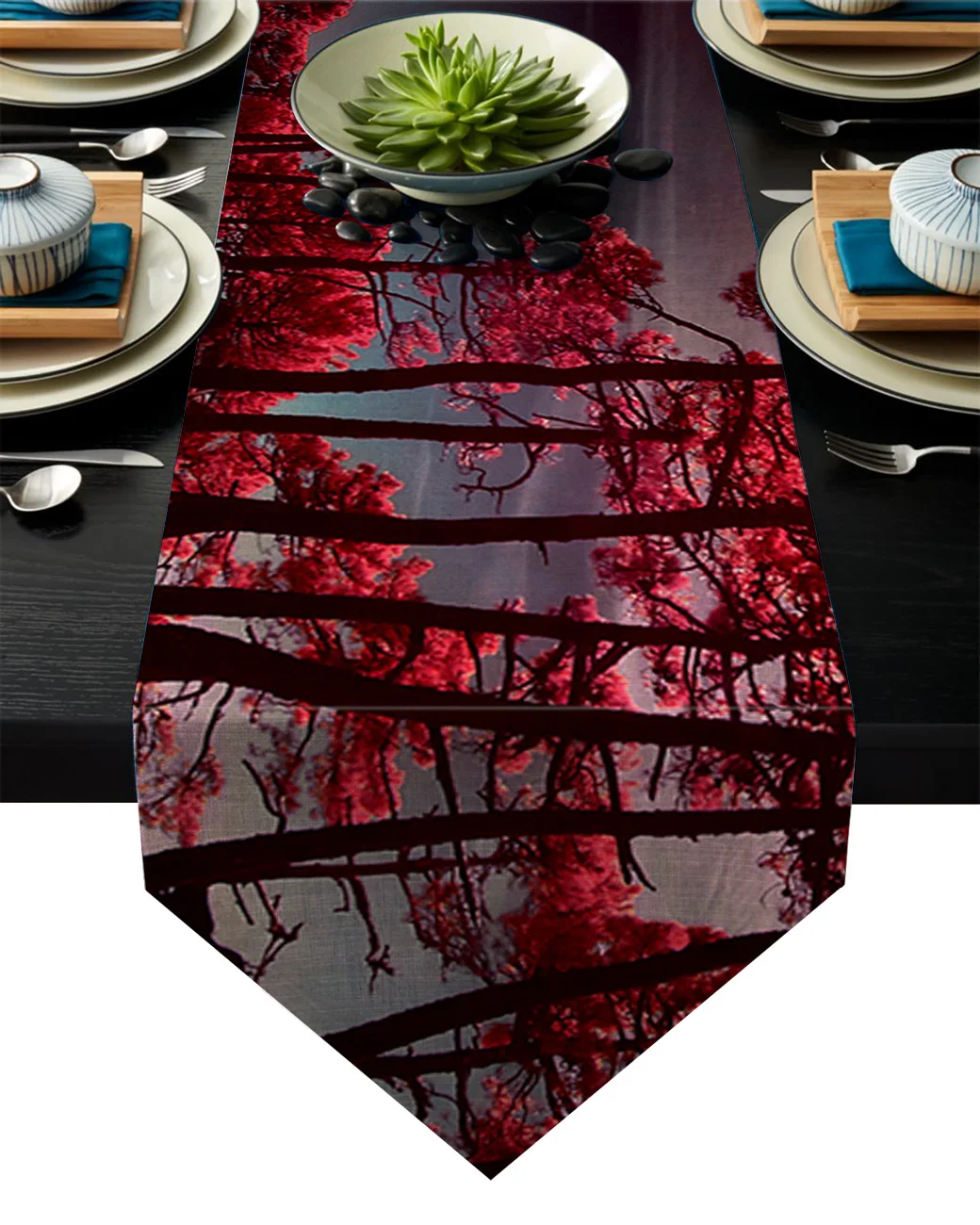 Лесной красный мангровый стол рождественские украшения для дома украшение