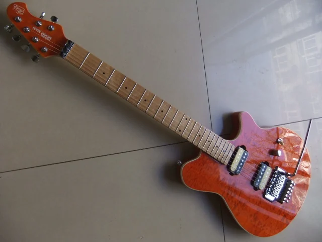 Оптовая продажа гитара новая музыкальная электрическая в оранжевом цвете 101122 |