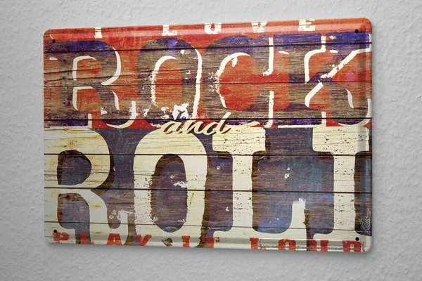 

М. А. Аллен Ретро жестяной знак металлическая пластина США деко с надписью «Я люблю рок-н-ролл