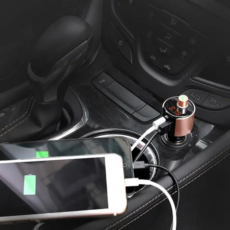 Car Bluetooh FM Transmitter Vehicle Music Player Wireless Radio Hand-free Calling USB Charger Adapter Fm | Автомобили и мотоциклы