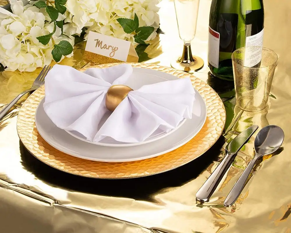 1 шт. скатерть из алюминиевой фольги одноразовая золотая серебряная розовая
