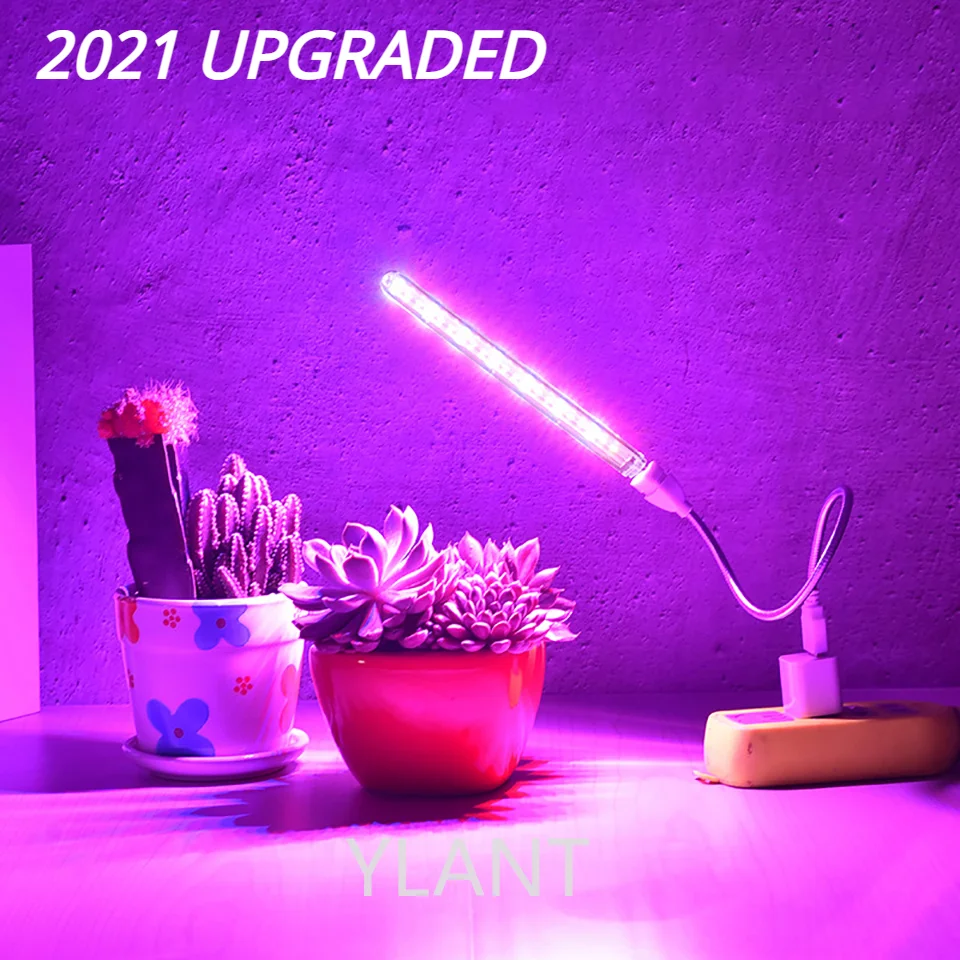 

10W LED Grow Light Full Spectrum USB Grow Lights 5730 SMD DC5V LEDs Phyto Tape for Seed Plants Flowers Vegetables Greenhouses