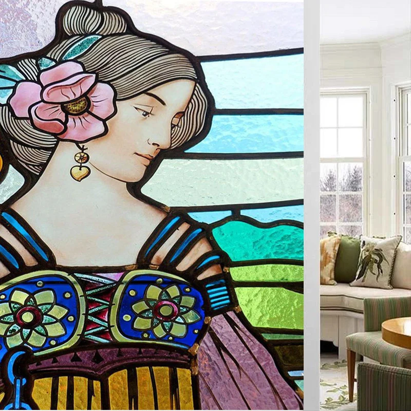 Оконная пленка размером на заказ витражные пленки матовая конфиденциальная