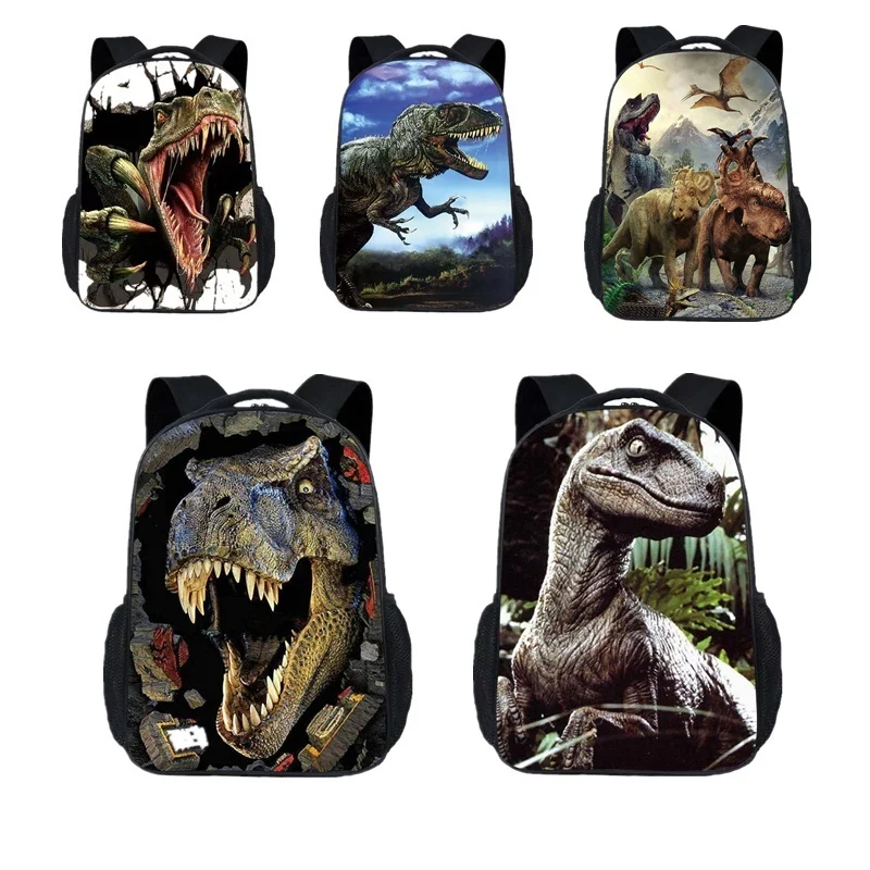 3D динозавр рисунок животные мир школьный рюкзак Юрского периода Детский подарок