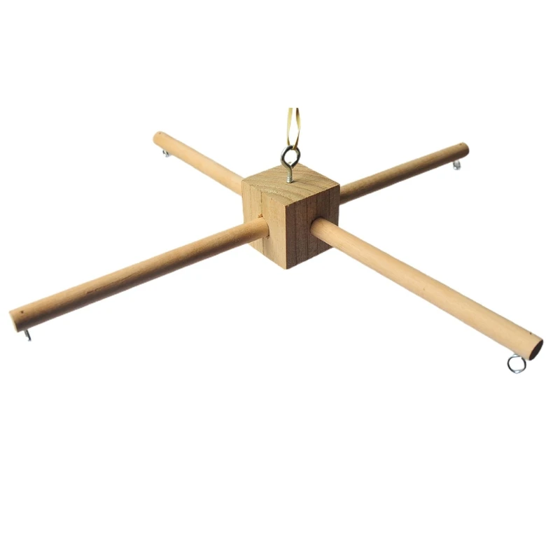 

Wood Baby Mobile Hanger Baby Crib Mobile Hanger Frame Mobile DIY Baby Mobile Holder In Natural Wood Crib Bell P15C