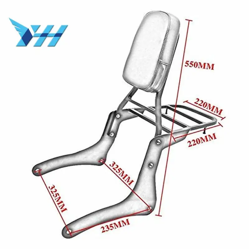 Мотоцикл спинки Sissy бар багажная стойка для Kawasaki Vulcan VN900 пользовательские