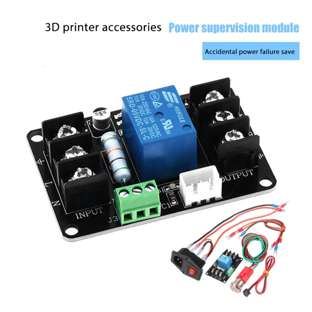 

3D Printer Power Monitoring Module Continued to Play Printing Put off Management Module Motherboard Power Supervision Parts