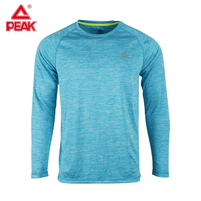 PEAK-Camiseta de compresión de ciclismo para hombre, camiseta de manga larga para correr, camiseta de gimnasio, camiseta de fútbol, ropa deportiva ajustada