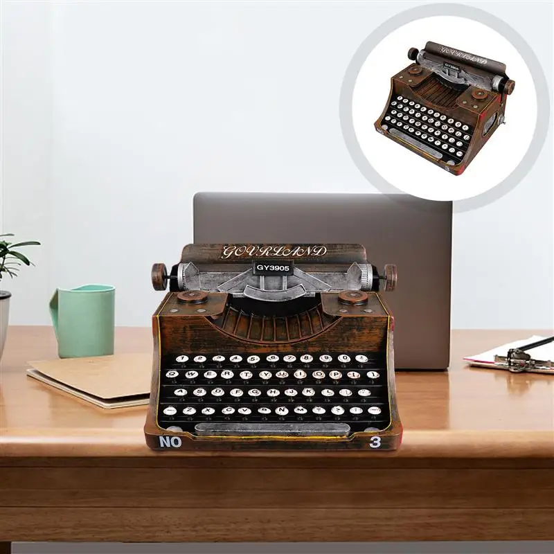 

1Pc Vintage Typewriter Iron Art Typewriter Manual Typewriter Photo Prop